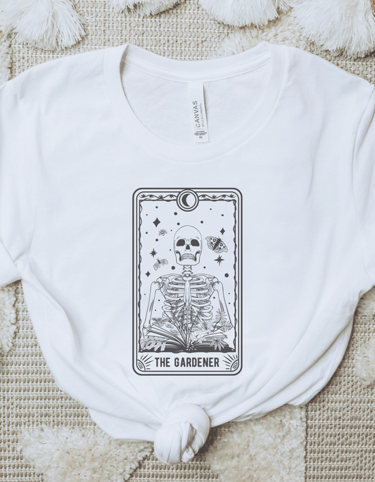 The Gardener Tarot Tee - White