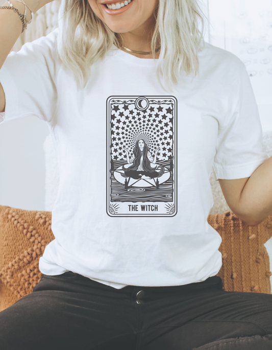 The Witch Tarot Tee - White