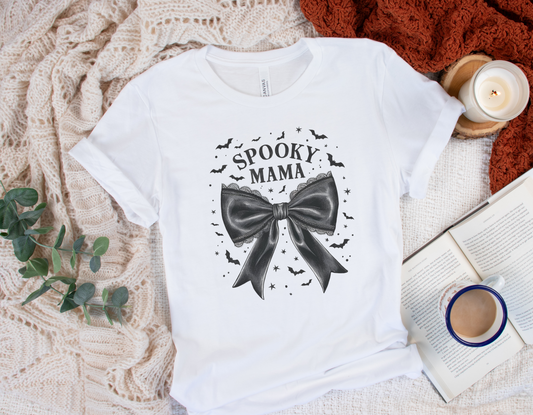 Spooky Mama Tee - White