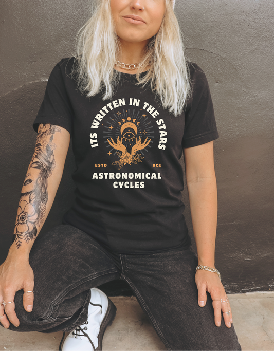 It's written in the stars Tee - Black