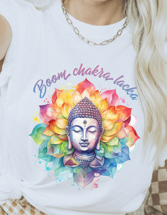 Boom chakra lacka Tee - White