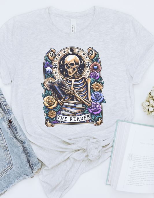 The Reader Tarot Tee - Ash