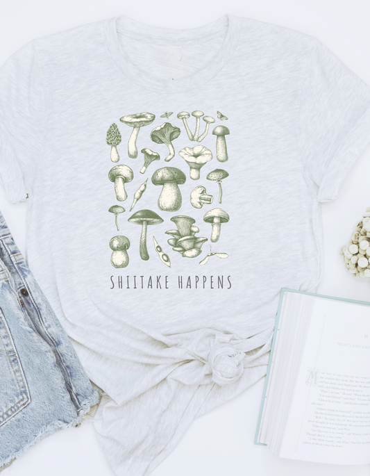 Shiitake happens Tee - Ash