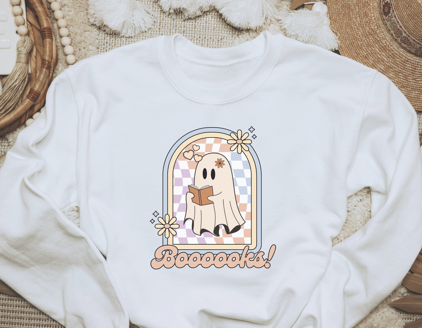 Boooooks Sweatshirt - White