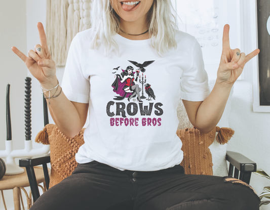 Crows Before Bros Tee - White