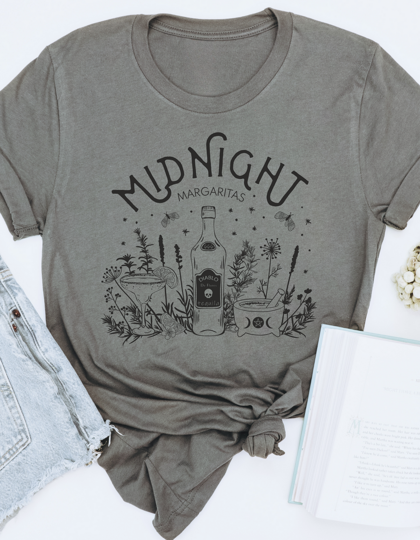 Midnight Margaritas Tee - Asphalt