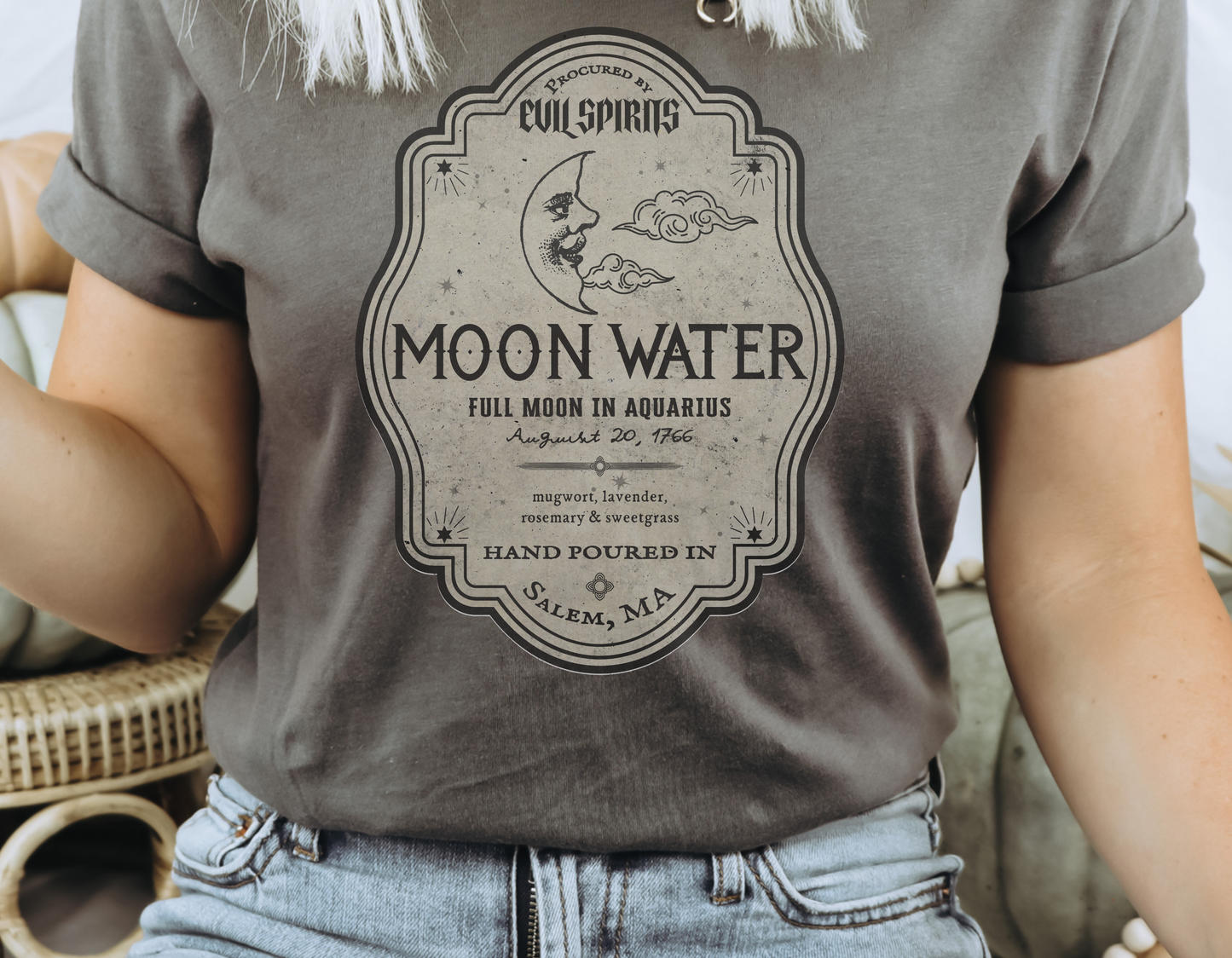 Moon Water Tee - Asphalt