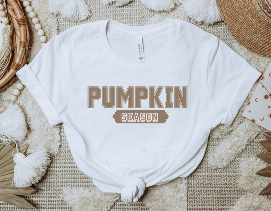 Pumpkin Season Tee - White