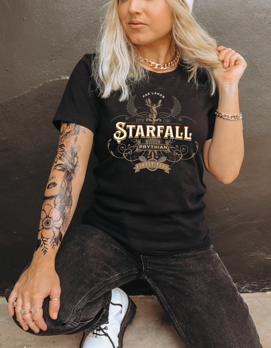 Starfall Prythian Tea Tee - Black