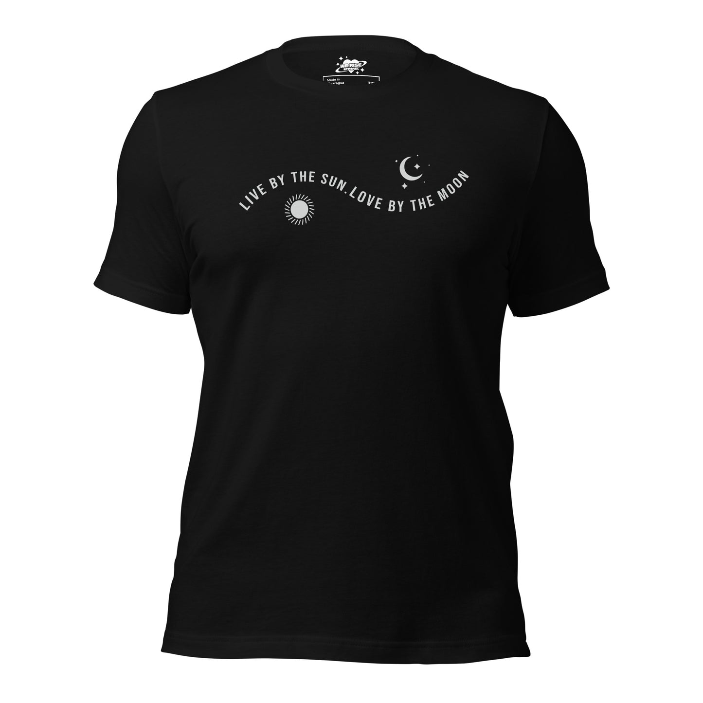 Live by the sun love by the moon Tee - Black